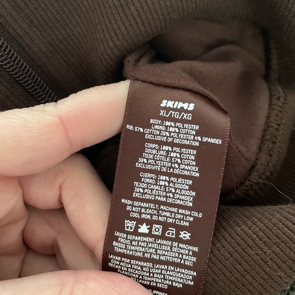 Skims Brown XL Fleece Jacket - Picture 4 of 6
